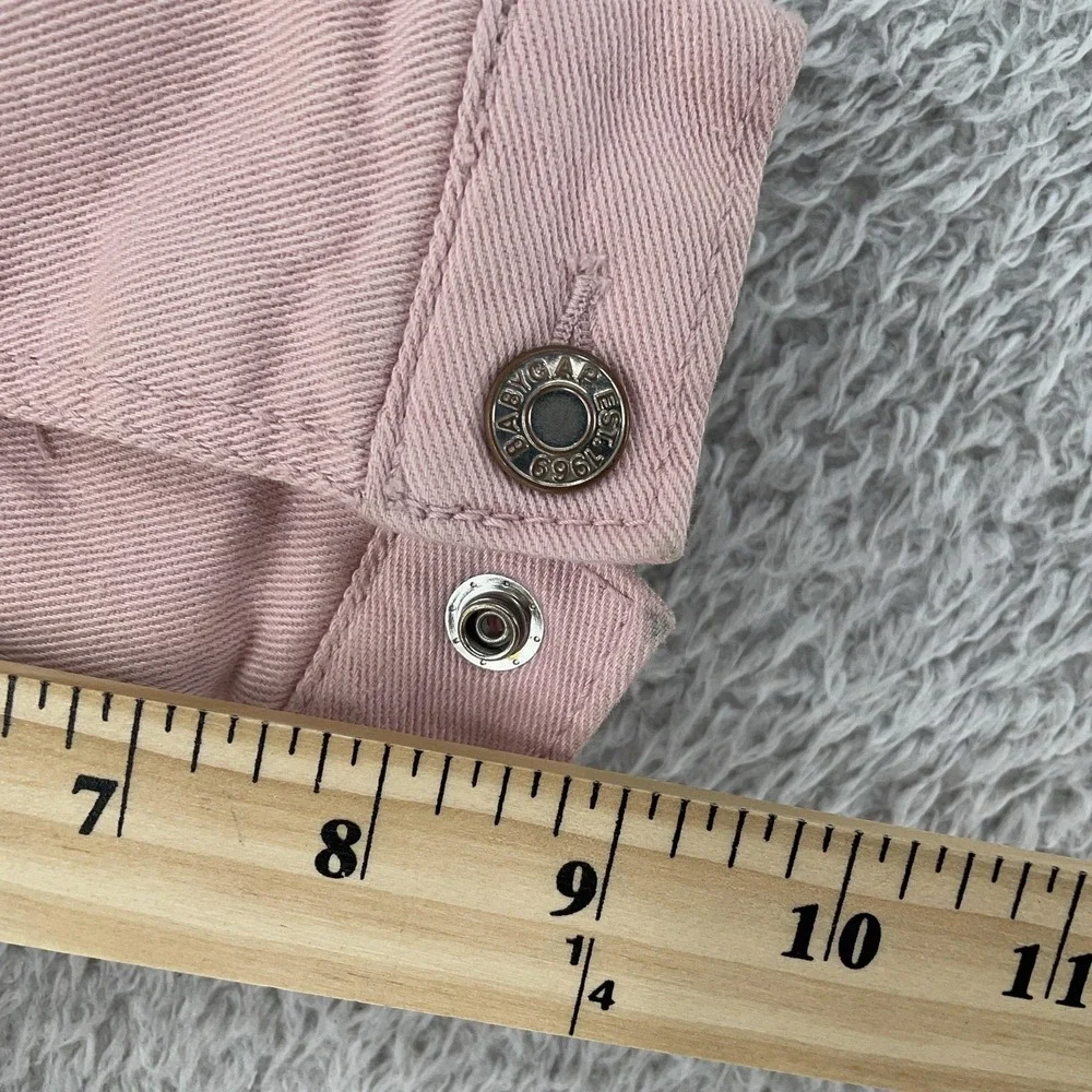 GAP Denim‎ Jacket Baby Girls 3 Years Pink Sherpa Lined Collar Trucker Coat